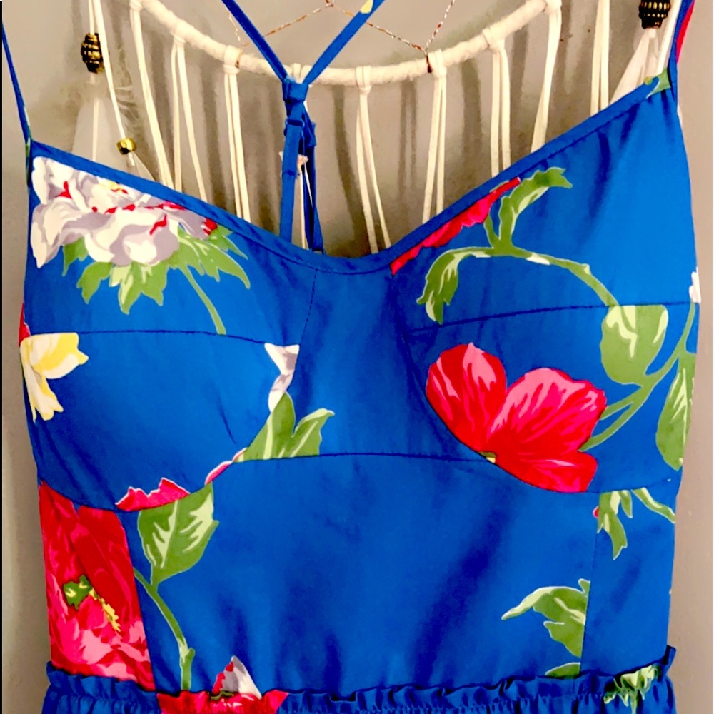 Adorable Navy Floral Dress by American Eagle Outfitters